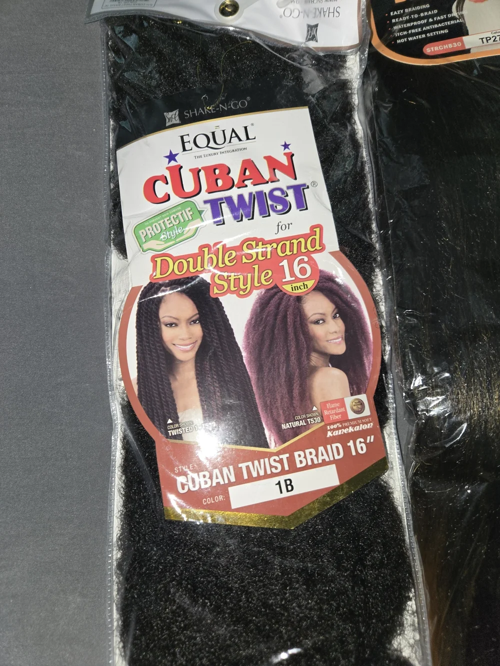 Spectra Stretch Braid Ombre Black to Blonde + EquaL Cuban Twist 1B - Women Hair